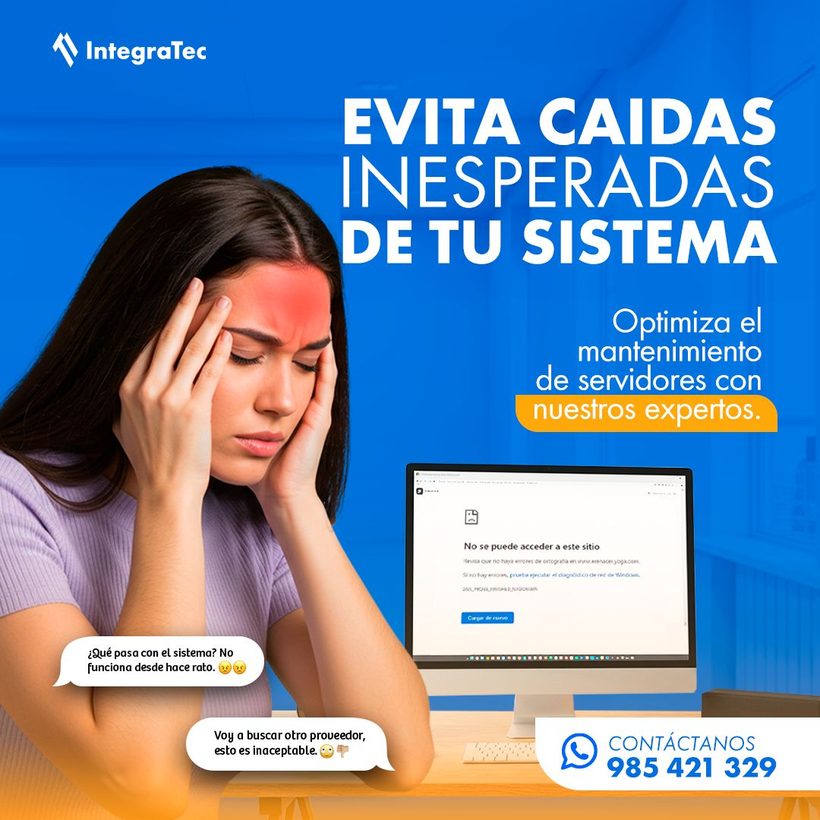 Evita caídas inesperadas de tu sistema: mantenimiento de servidores